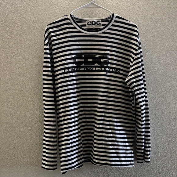 Comme des Garcons Other - Comme des Garcons Black and White Striped Tee